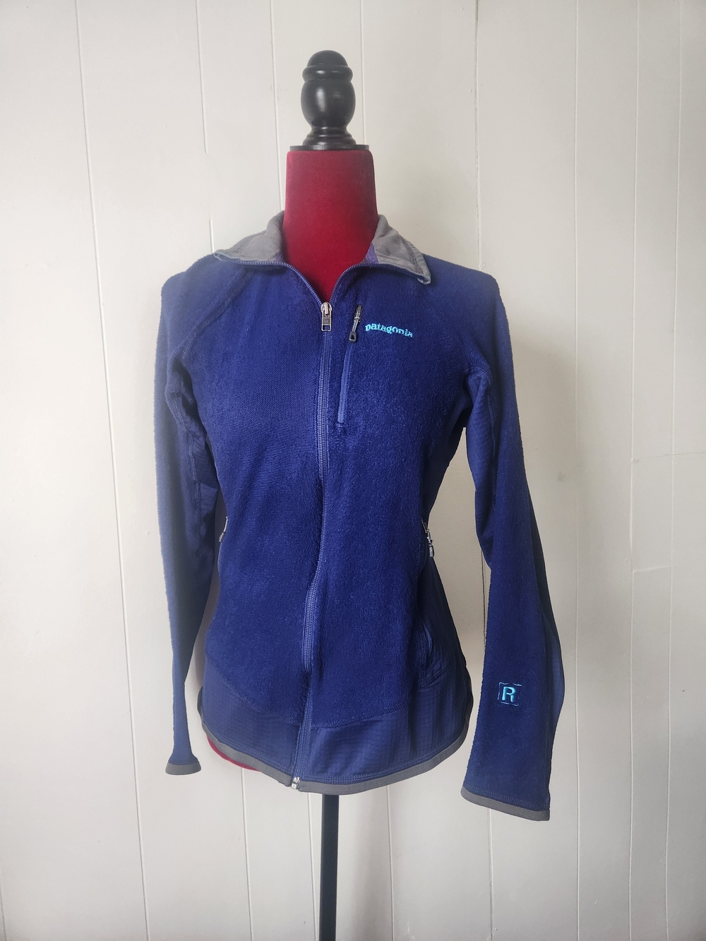 Patagonia Women's Blue Full-Zip Fleece Jacket Size Mexium